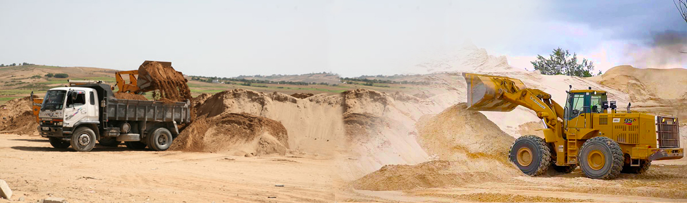 Sand handling and loading operation